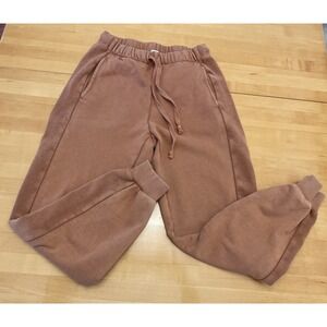 Aerie Women's Joggers Pockects Loose Fit Terracotta Earthtone XS
